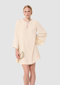 Raonie ecru crepe dress by Tara Jarmon Lebanon