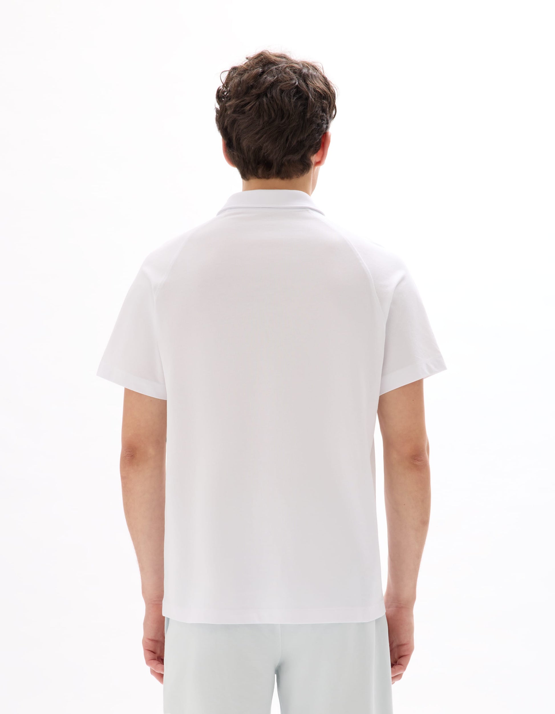 optical white Short sleeves Polo