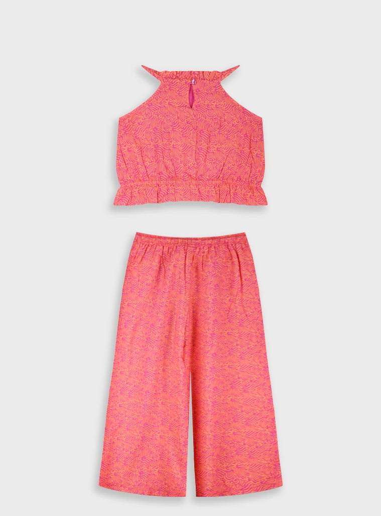 Pink Set(Blouse,Culot?es) for Girls