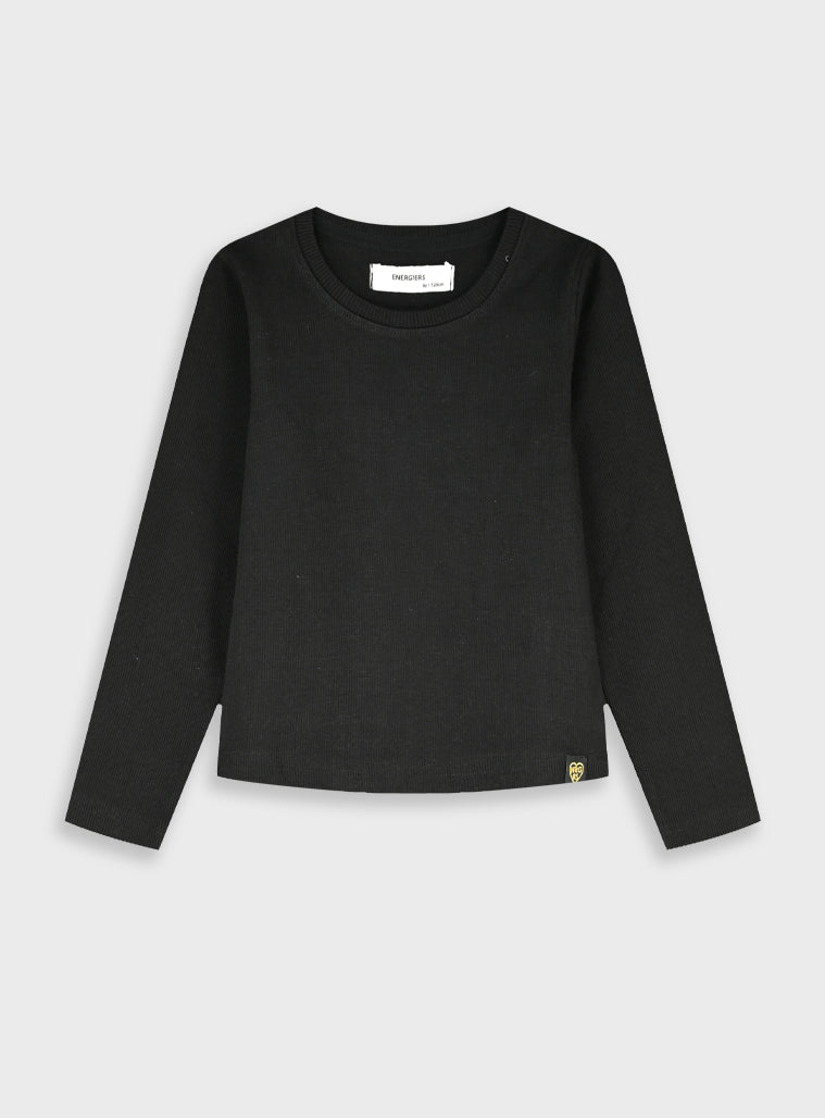 Cotton Girl Blouse - Black
