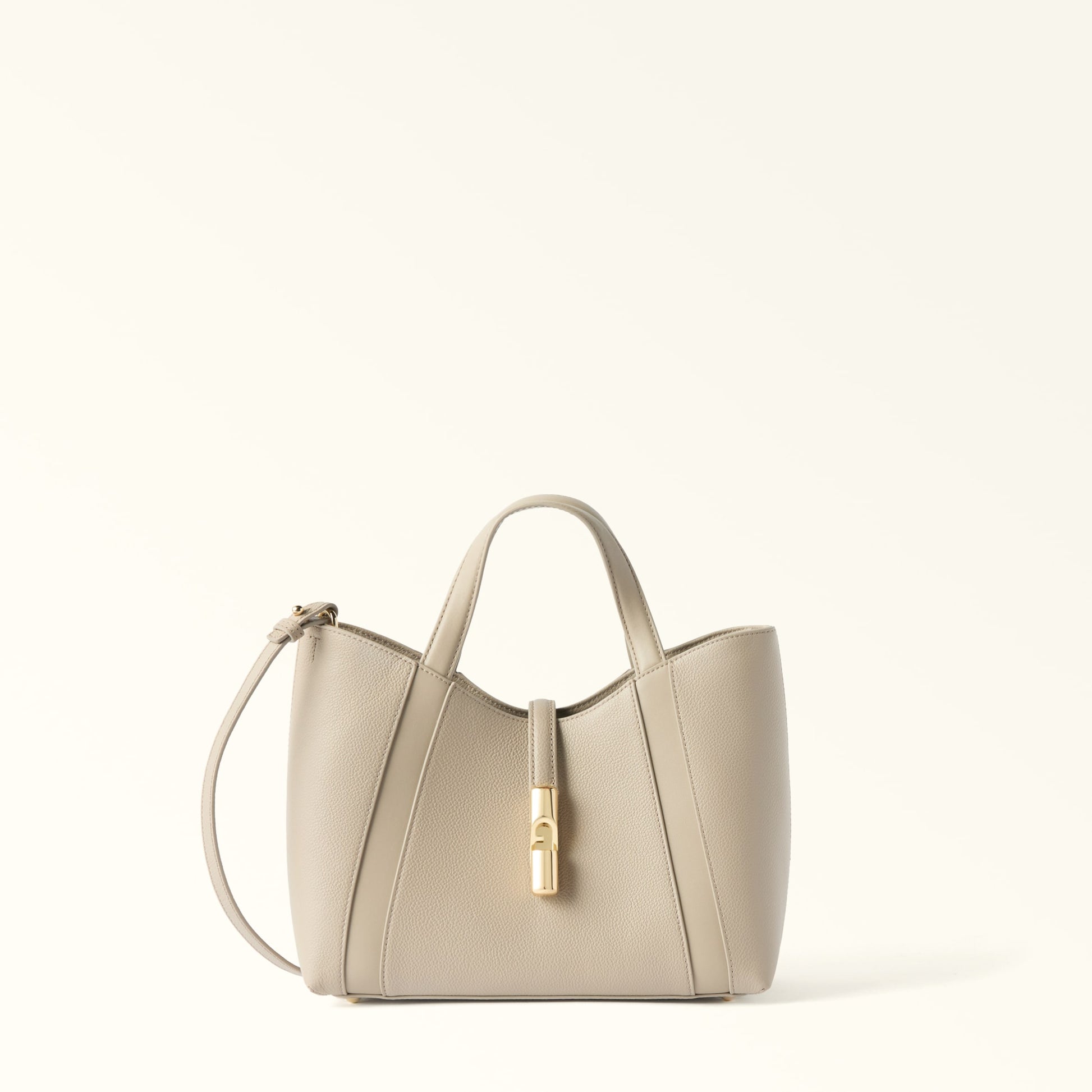 Furla Goccia S Tote in White - Bags 
