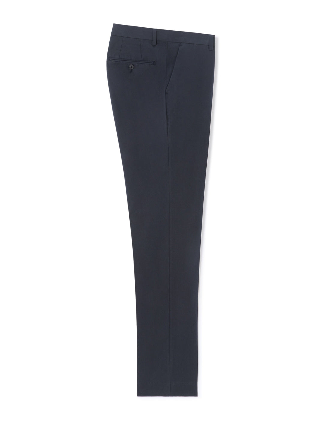 Navy Slim Fit Cotton and Lyocell Suit Pants Celio