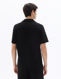 Celio Textured Regular Fit Short-Sleeved Shirt - Black