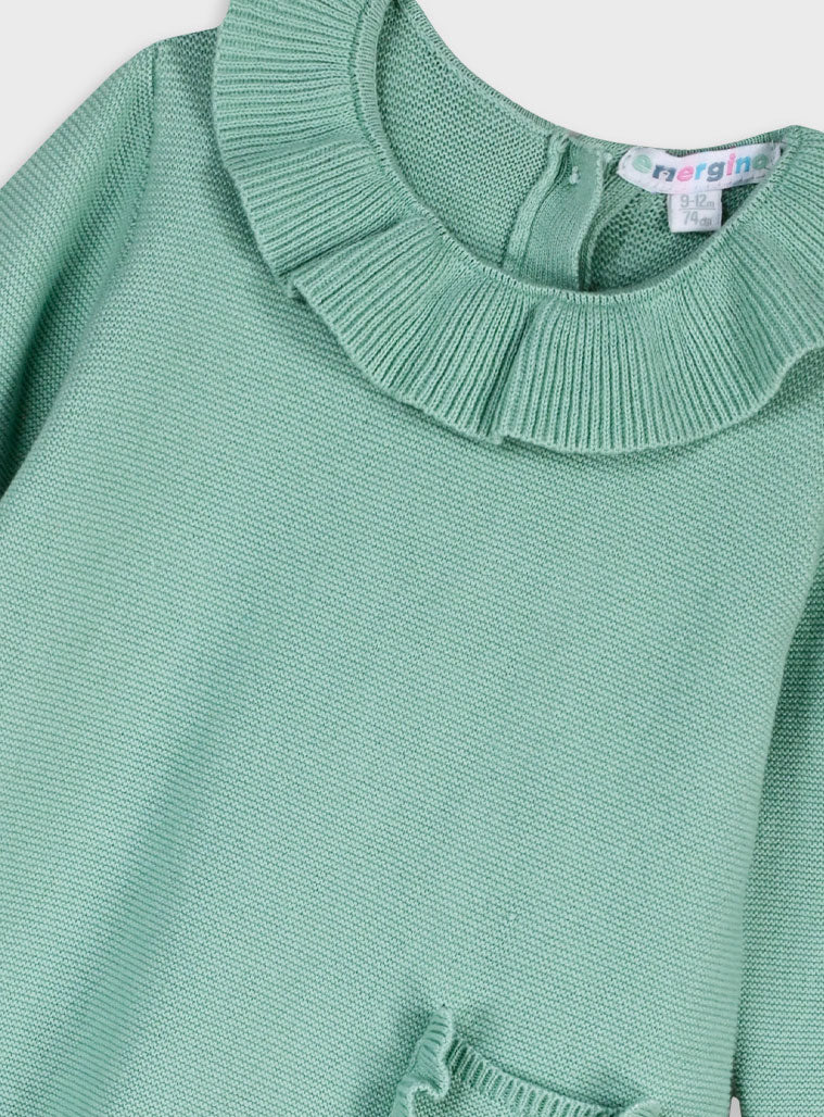  Green Infant'S Dress For Girl