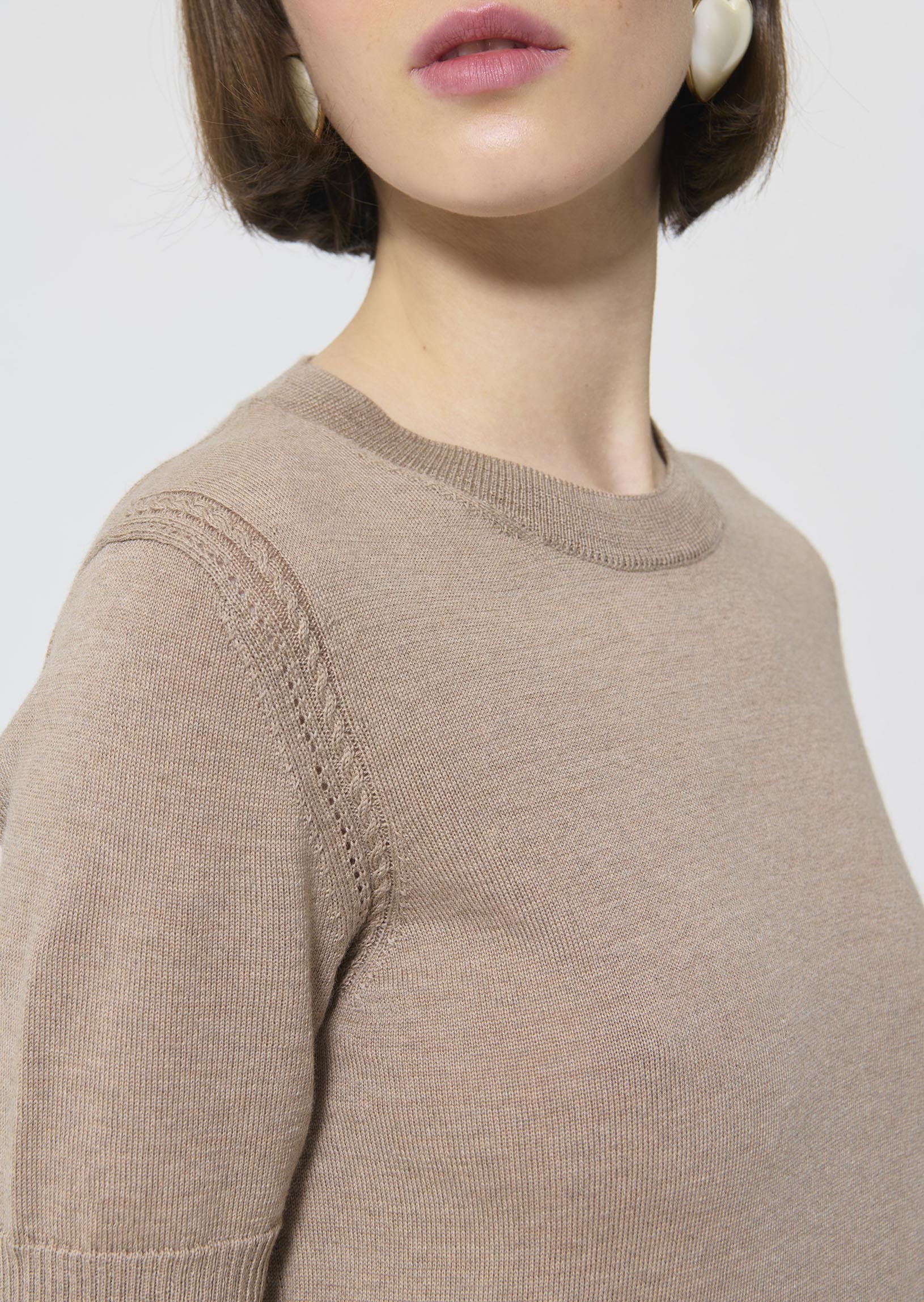 Pica  café au lait sweater for women