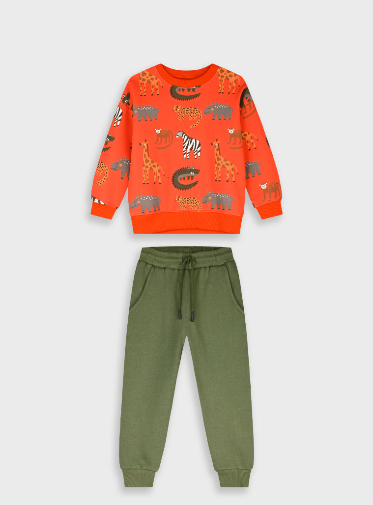 Boy Tracksuit - Khaki