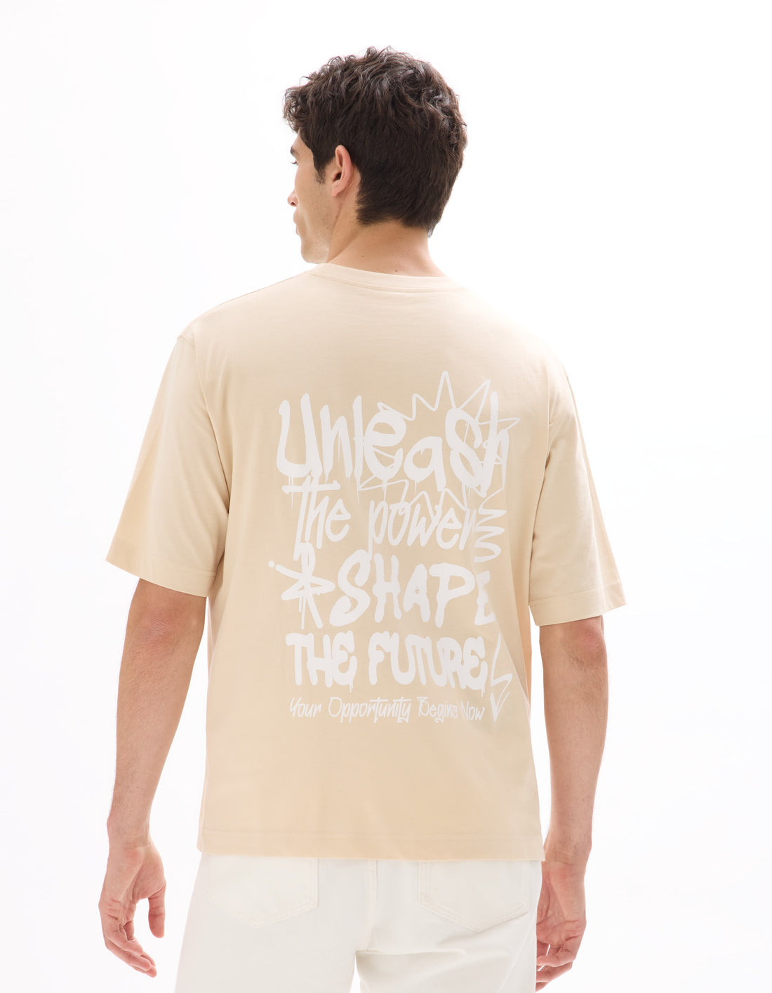 MEXGRAFI BEIGE SS TSHIRT - Celio lebanon