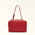 Furla Double S Boston  Bag In Leather