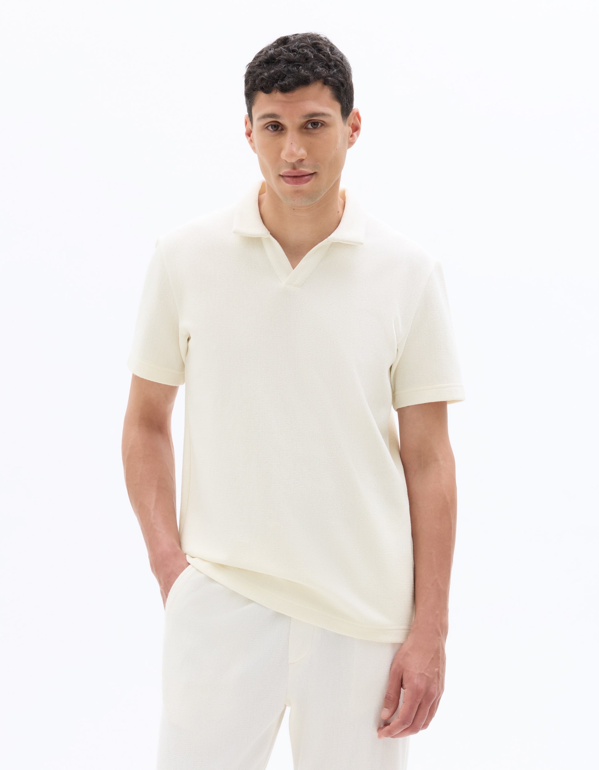 Celio Regular Fit Knit Polo - Beige