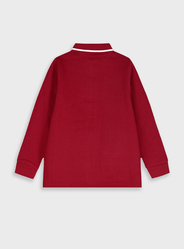 Children's Burgundy Blouse For Boy