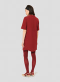Rayme Burgundy Double Canvas Dress by Tara Jarmon Lebanon