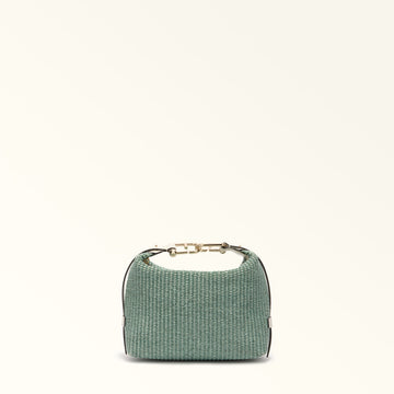 Furla Tonie Mini Hobo in Green - Bags 