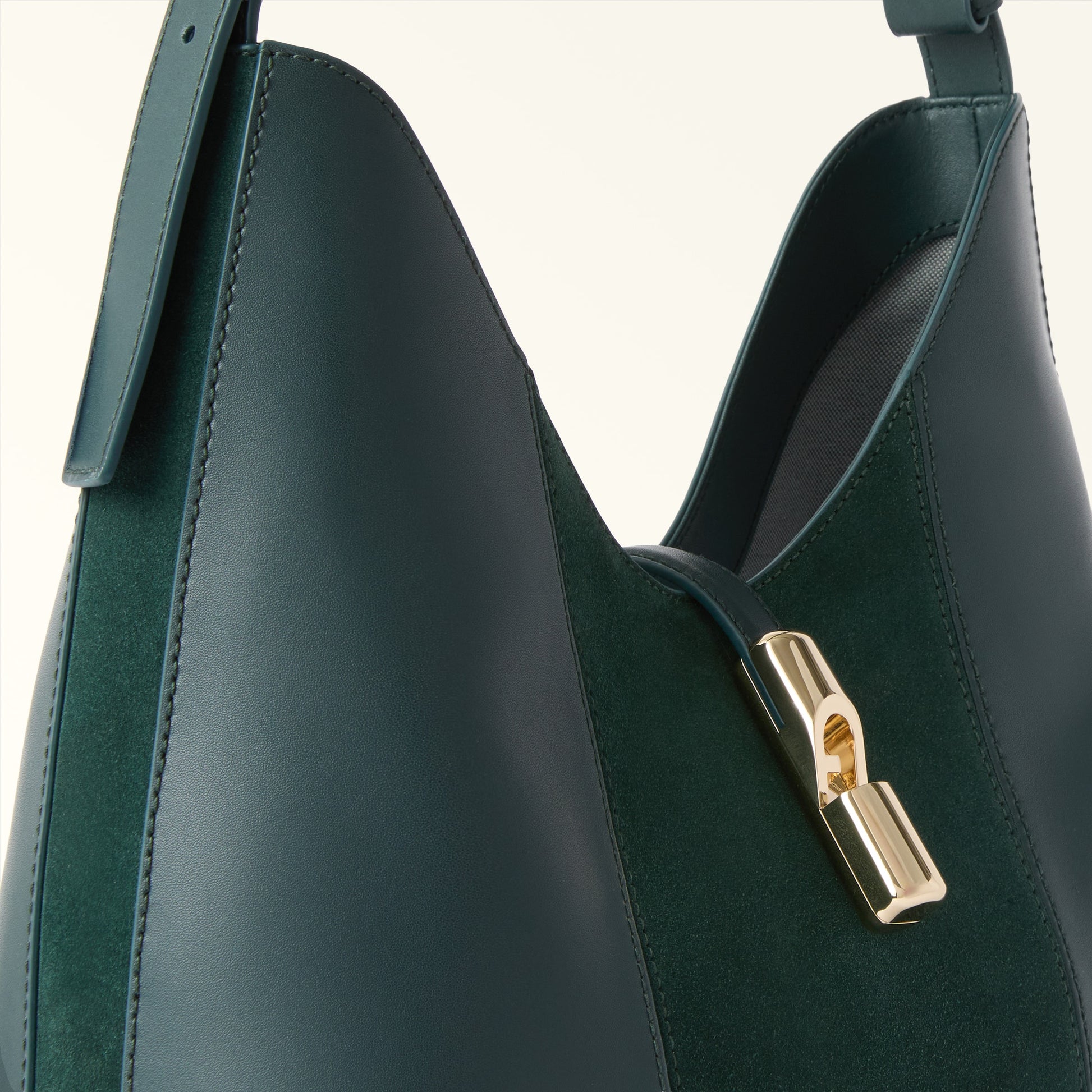 Furla Goccia M Hobo in Green - Bags 