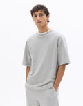 Celio Cotton Blend Short Sleeves Tshirt - Grey