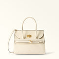 Furla Greta M Top Handle in White - Bags 