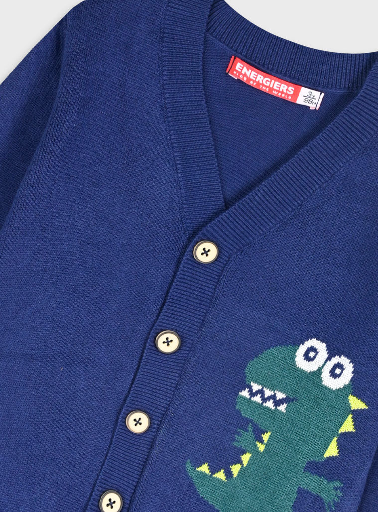 Children's Blue Cardigan For Boy