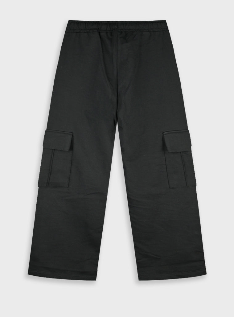 Cotton Girl Trousers - Black