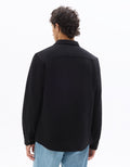 Celio Black regular fit ribbed shirt - Black