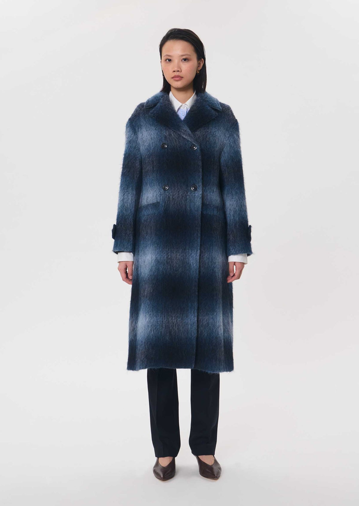 Marcelle coat in navy by Tara Jarmon