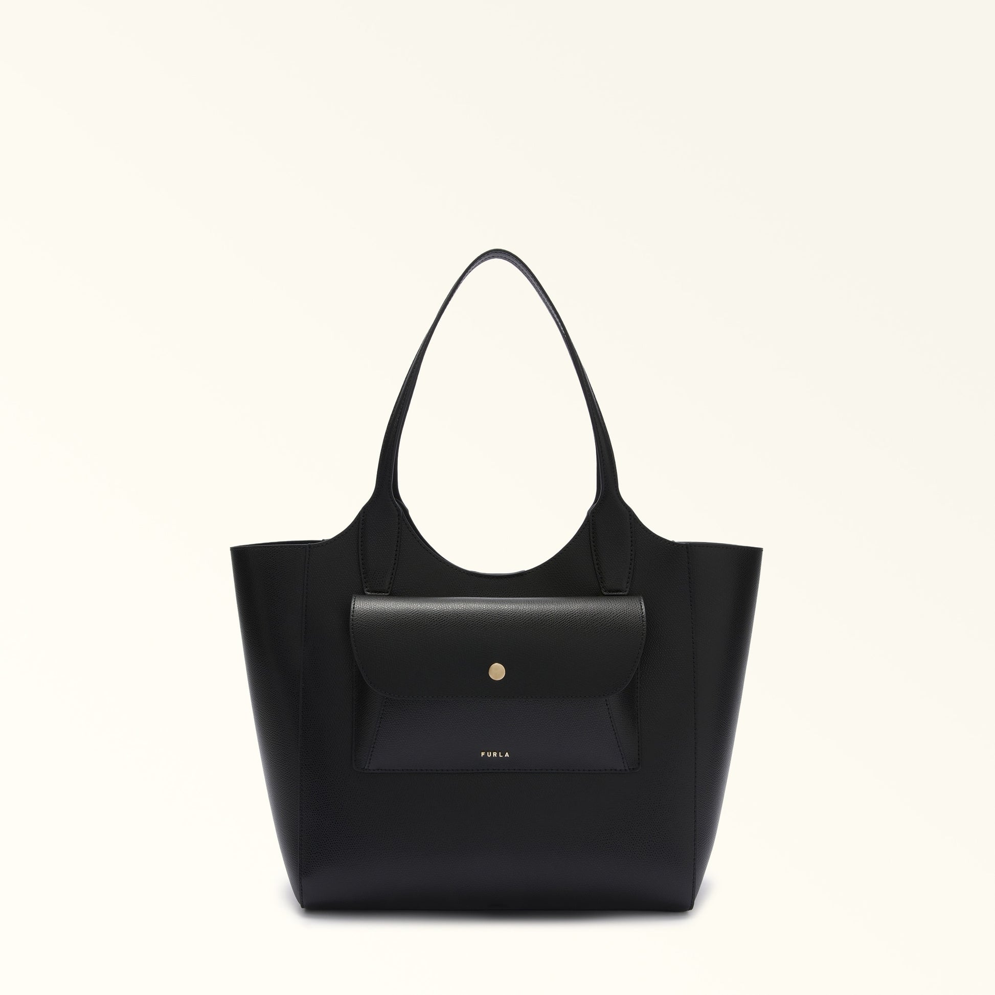 Furla Lea M Tote in Black - Bags 