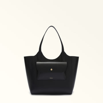 Furla Lea M Tote in Black - Bags 