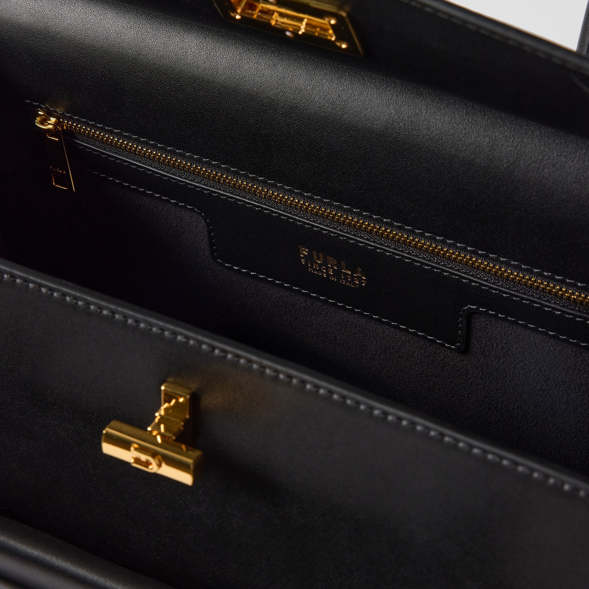 Furla Greta L Tote in Black - Bags 