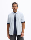 blue Short sleeves Shirt