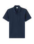 Celio Regular Fit Piqué Polo Shirt with Shark Collar - Navy