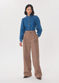 Perina trousers in camel cotton by Tara Jarmon