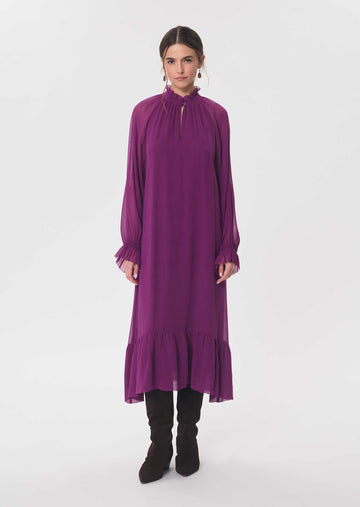 Romana dress in purple by Tara Jarmon