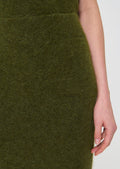 Janna  green knitted skirt for women