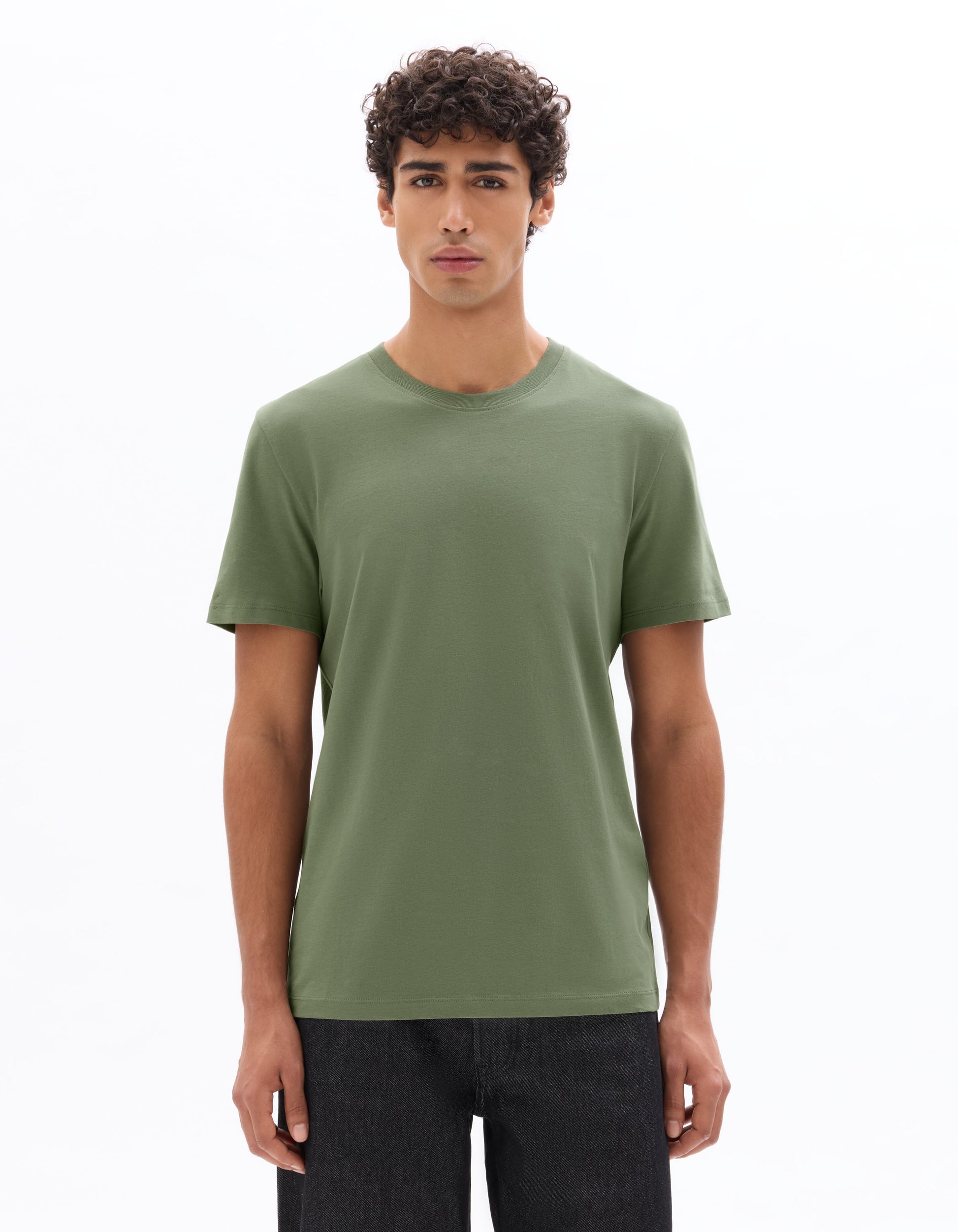 Green Mid Short sleeves TShirt for men