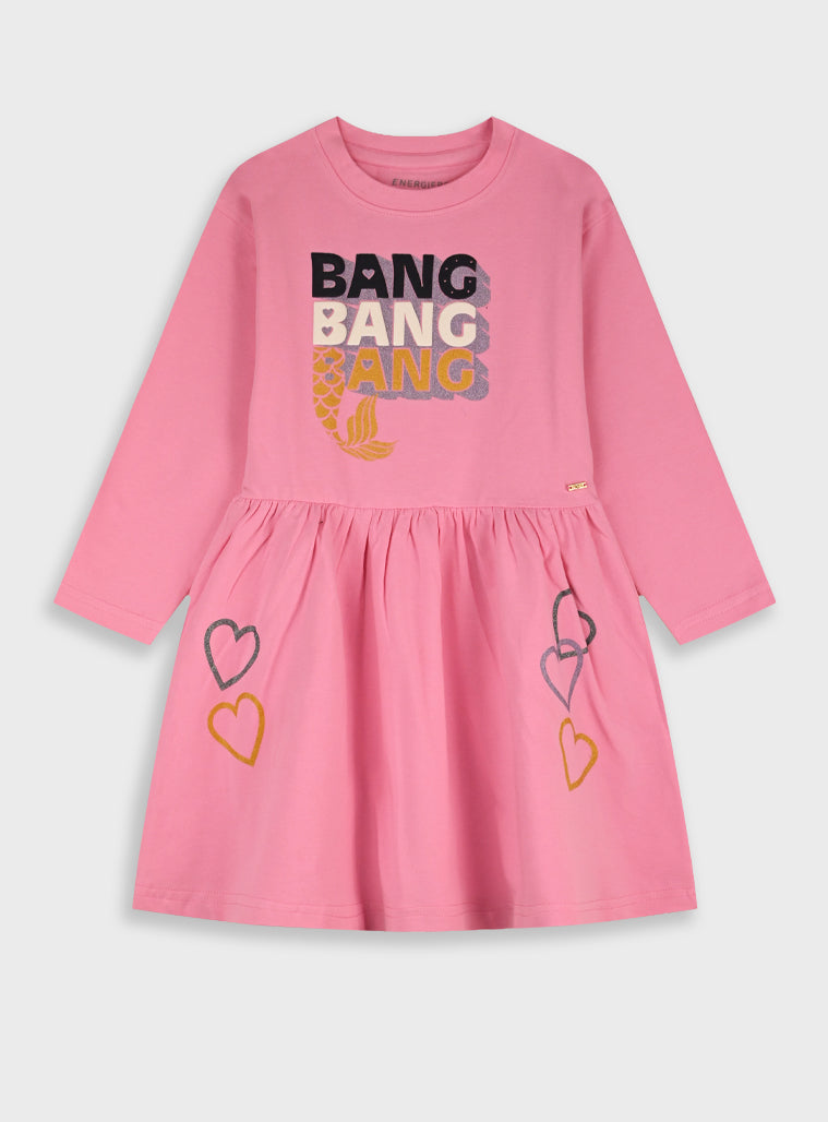 Cotton Girl Dress - Strawberry