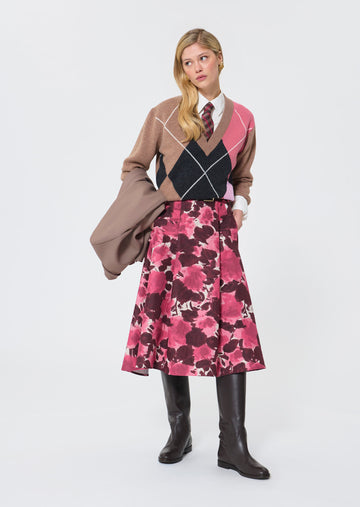 First  taupe sweater for women