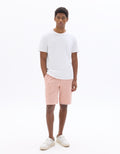 Celio Regular Fit Bouclé Effect Bermuda Shorts - Pink