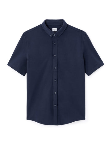 navy Short sleeves Shirt