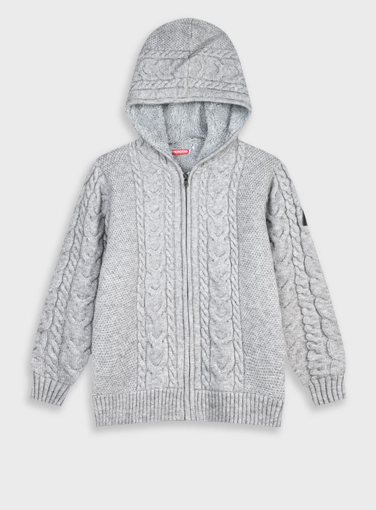 Children's Grey Cardigan For Boy