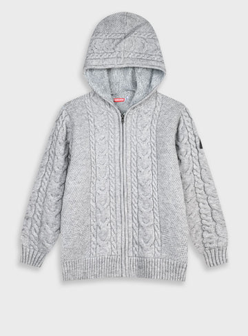 Children's Grey Cardigan For Boy