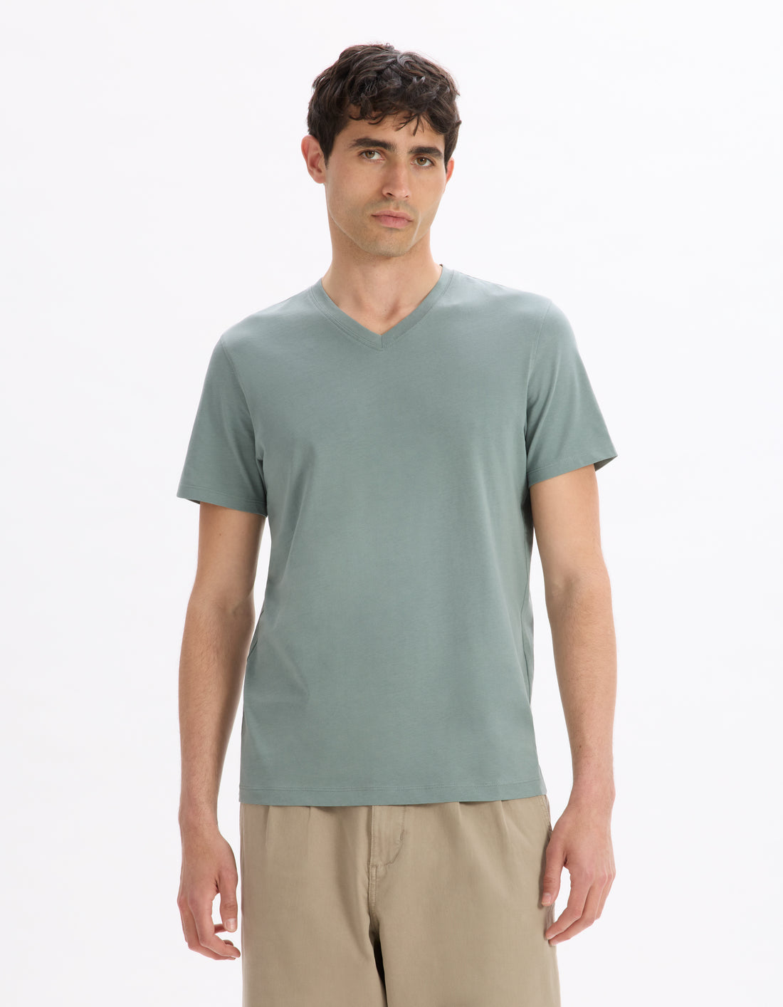 Vert De Gris Short Sleeves Tshirt - Celio Lebanon
