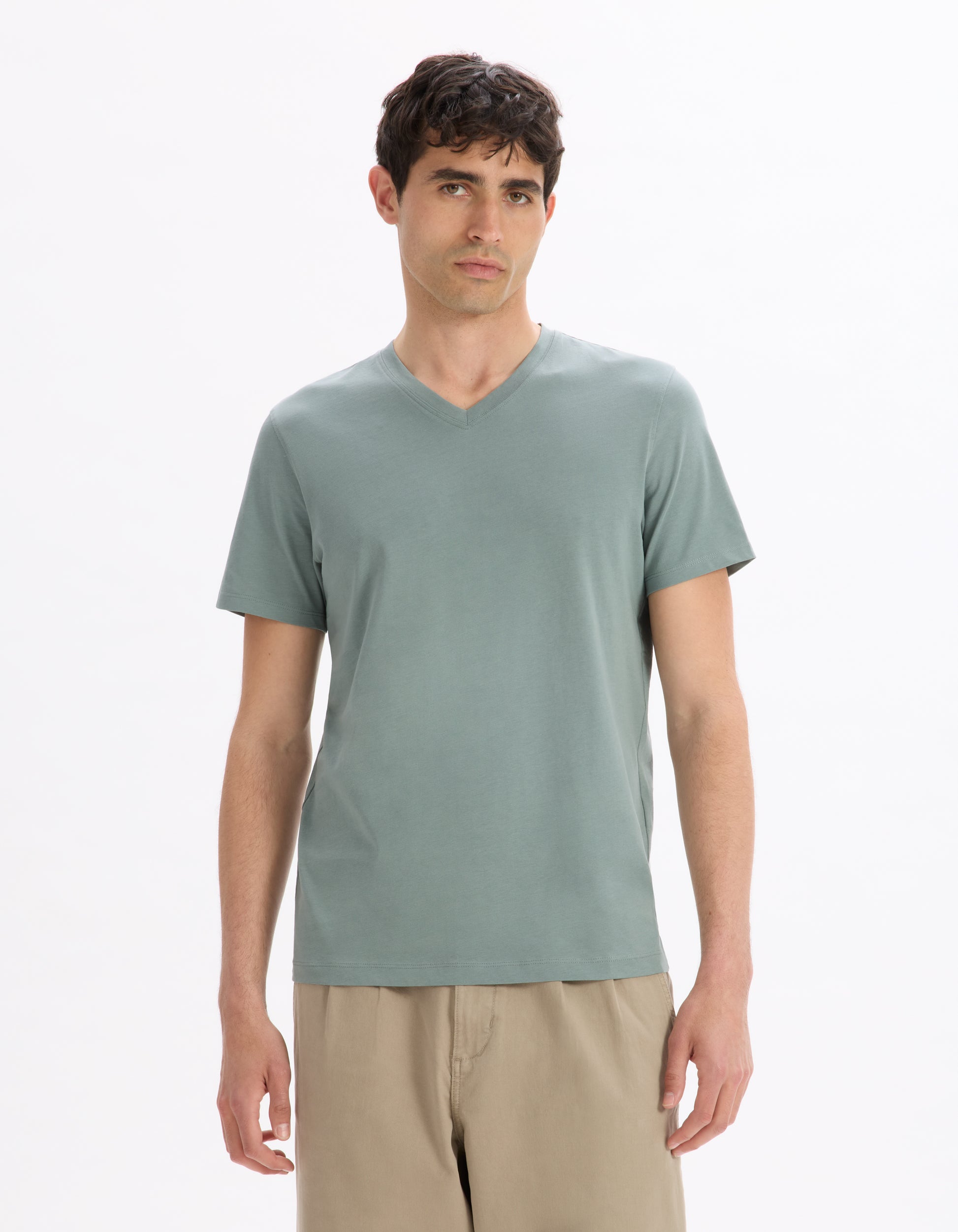 Vert De Gris Short Sleeves Tshirt - Celio Lebanon