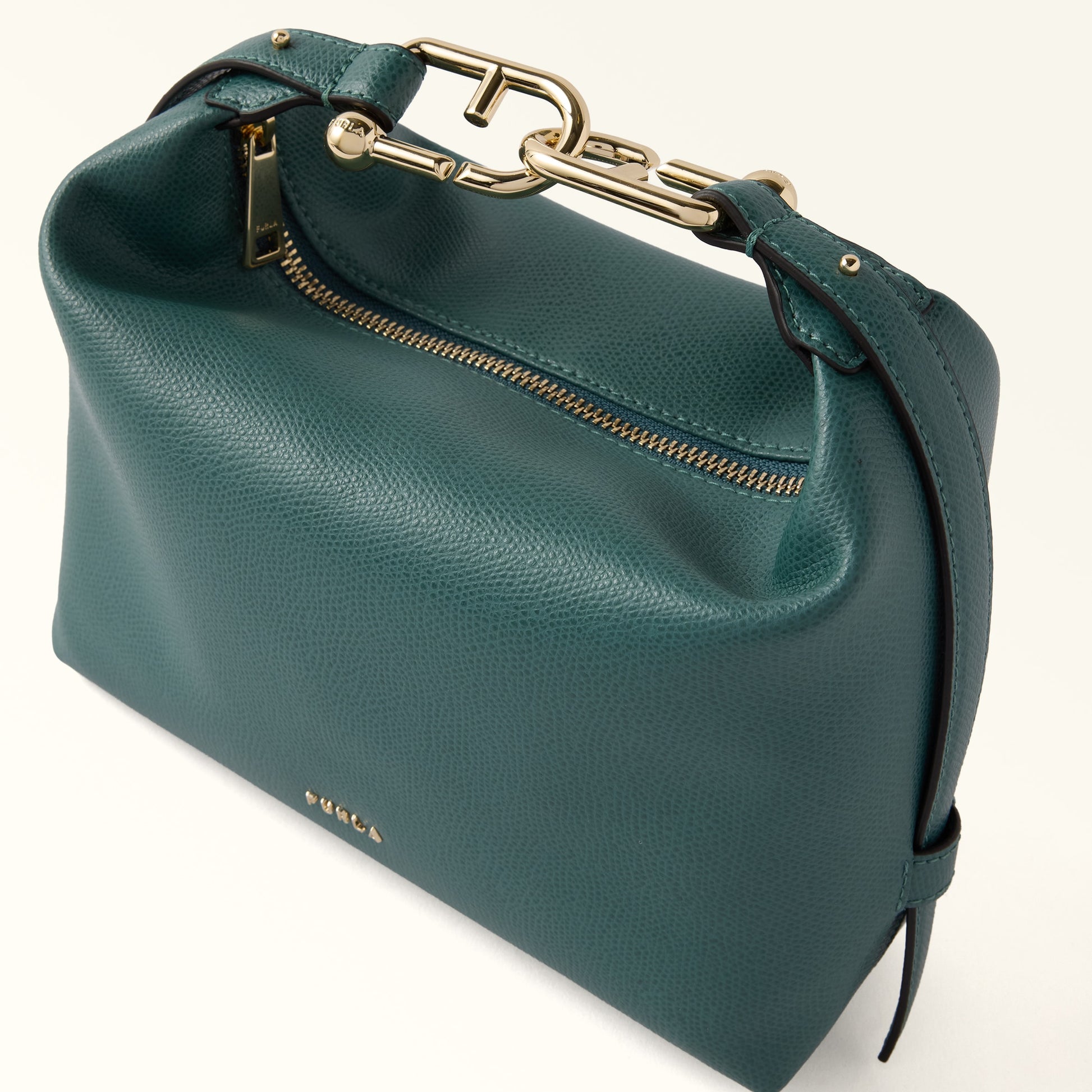 Furla Tonie Mini Hobo in Green - Bags 
