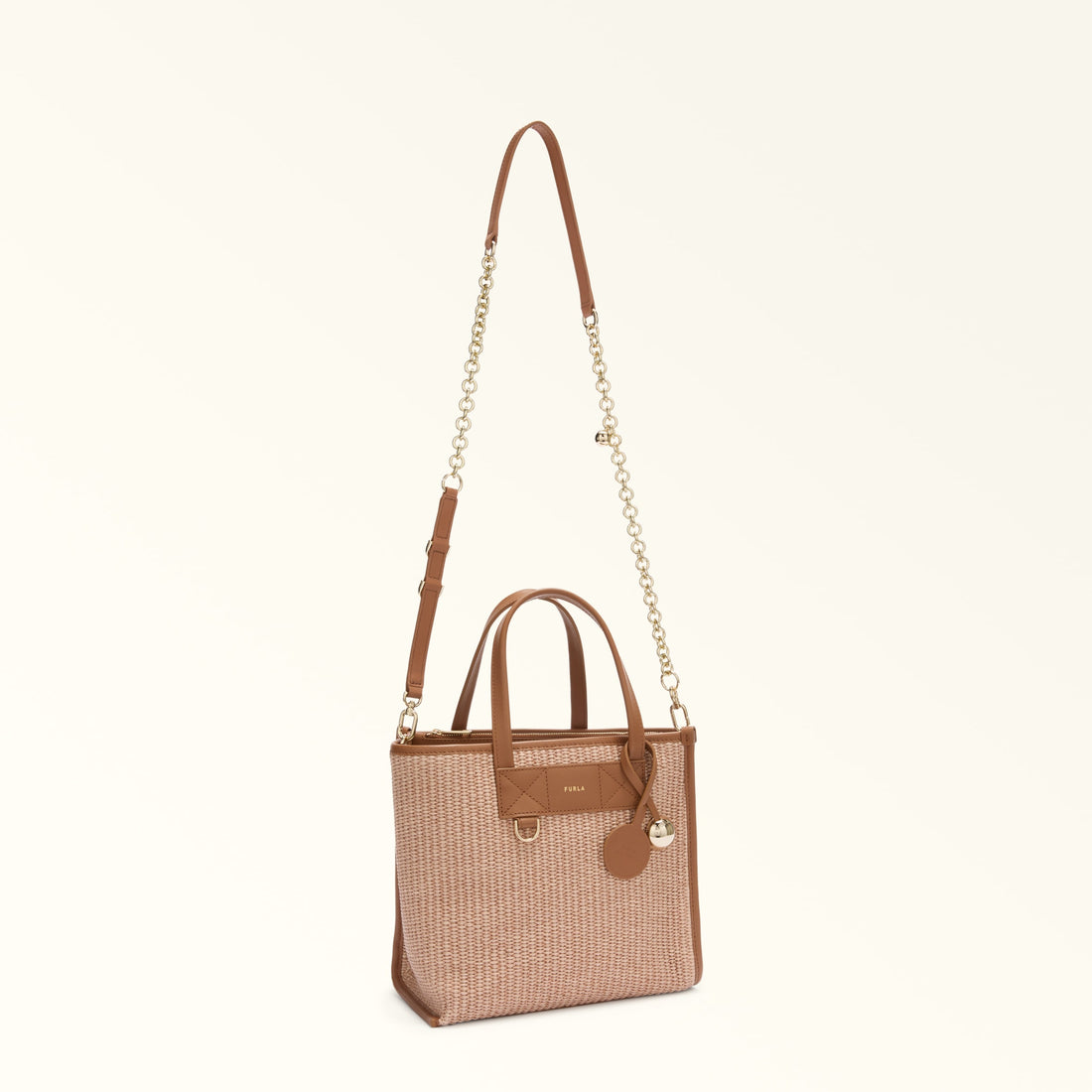Furla Delia Personalizable Chain Shoulder Strap in Brown - Accessories 