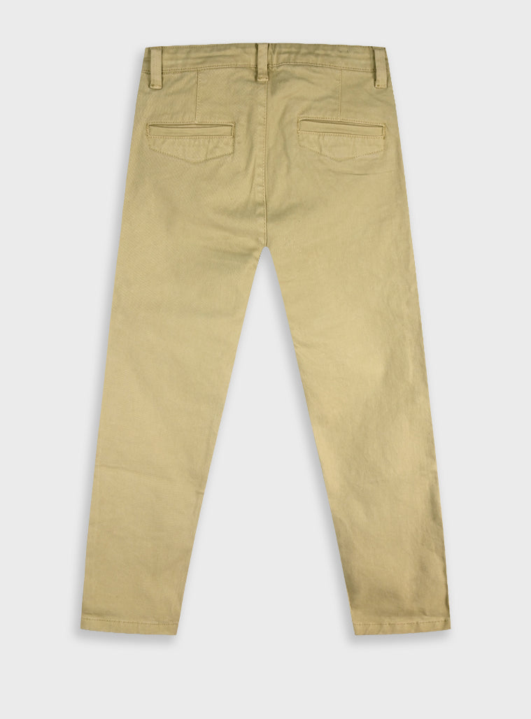 Cotton Boy Trousers - Sand