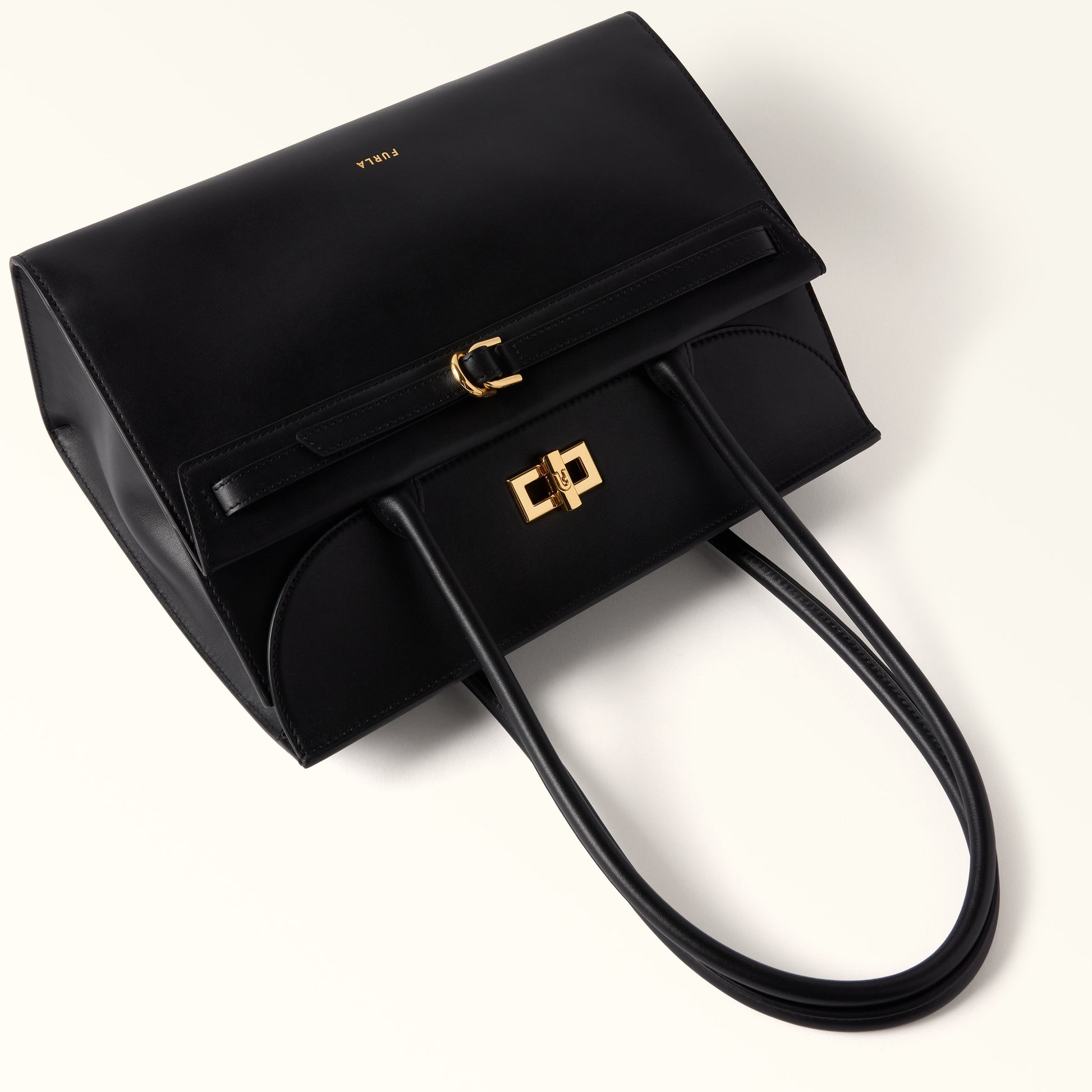 Furla Greta L Tote in Black - Bags 