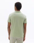 Celio Regular Fit Cuban Collar Cotton Blend Polo - Green