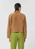 Jacket beige suede