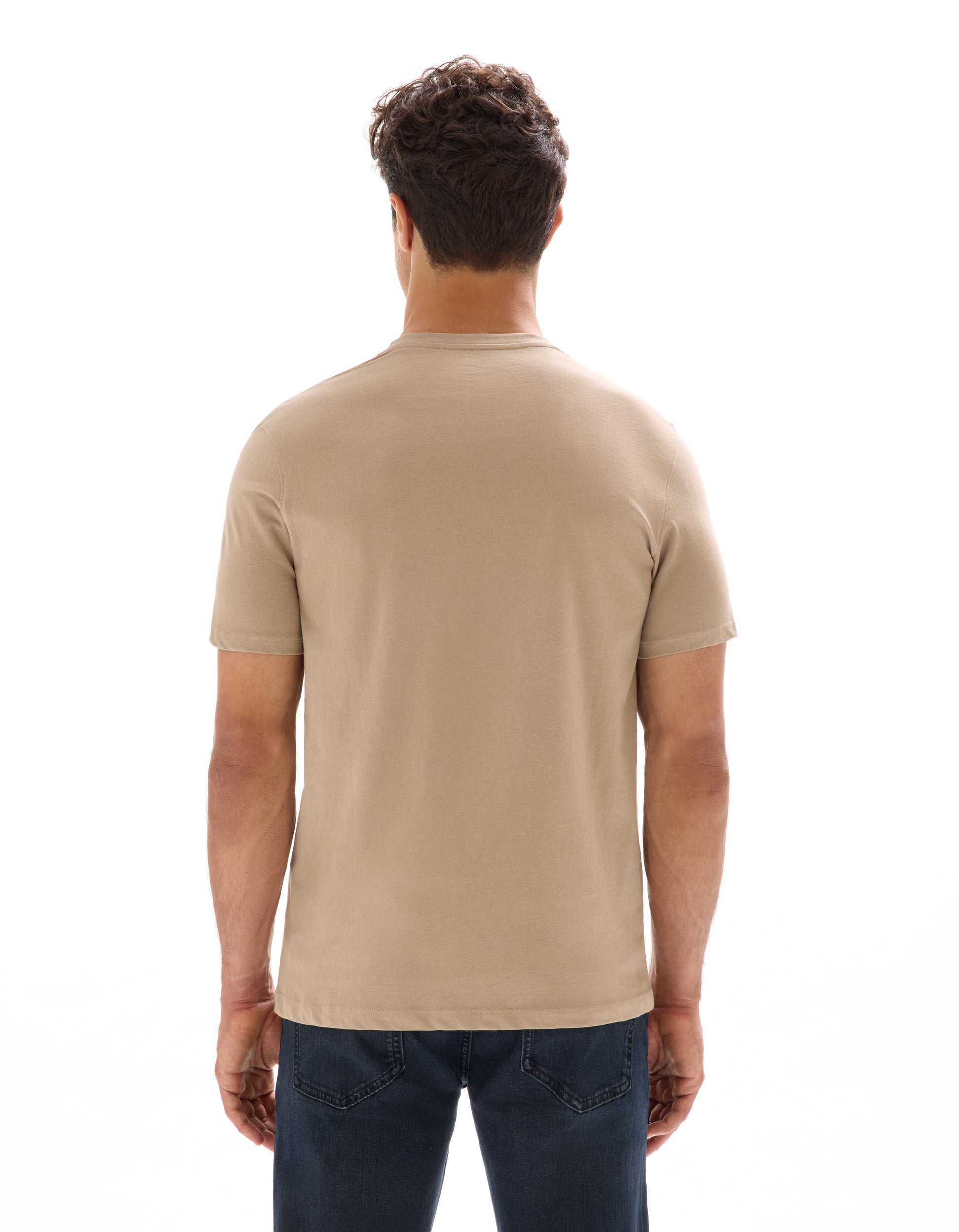 Beige Humus Short Sleeves Tshirt - Celio Lebanon