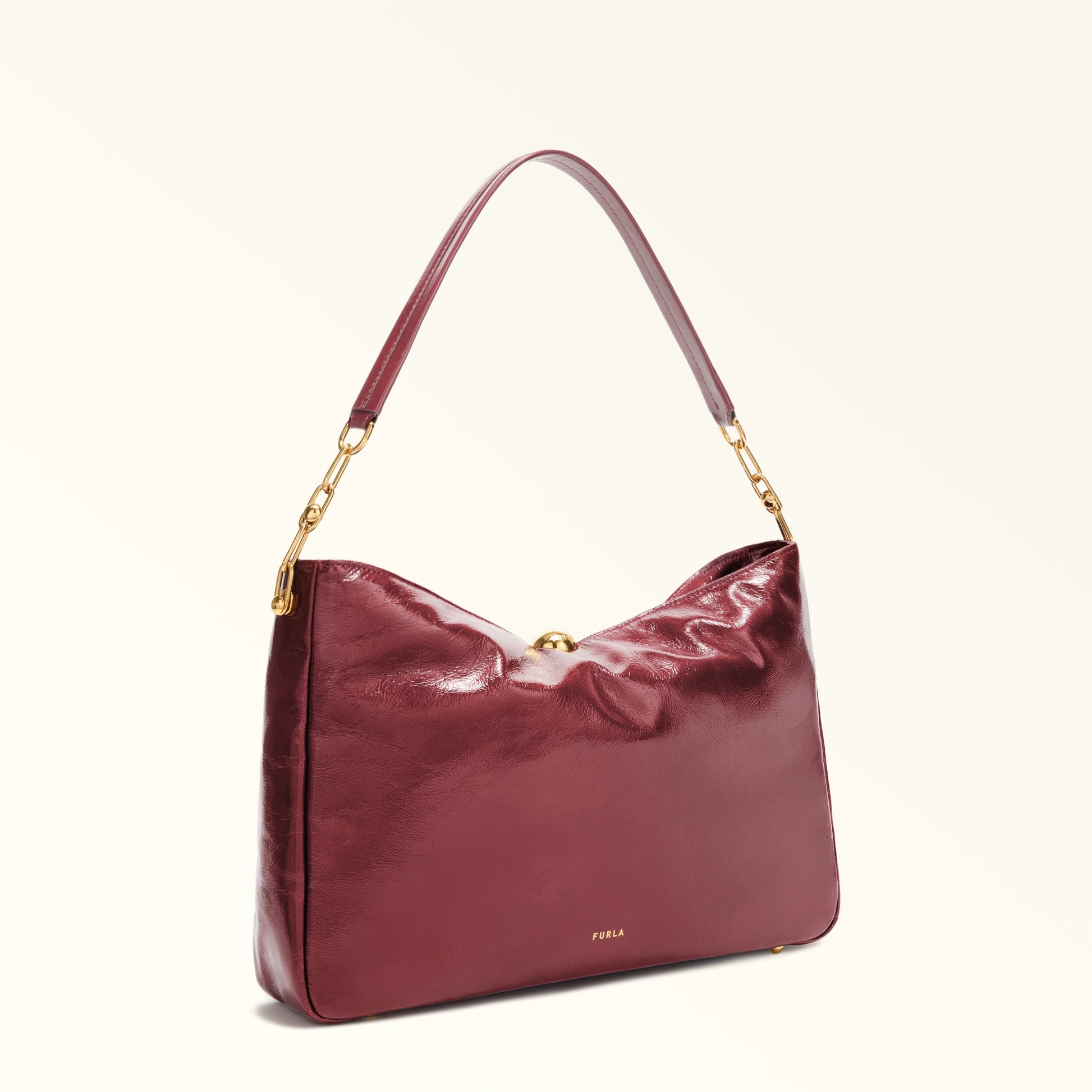 Furla Sfera Soft L Shoulder  Bag In Leather