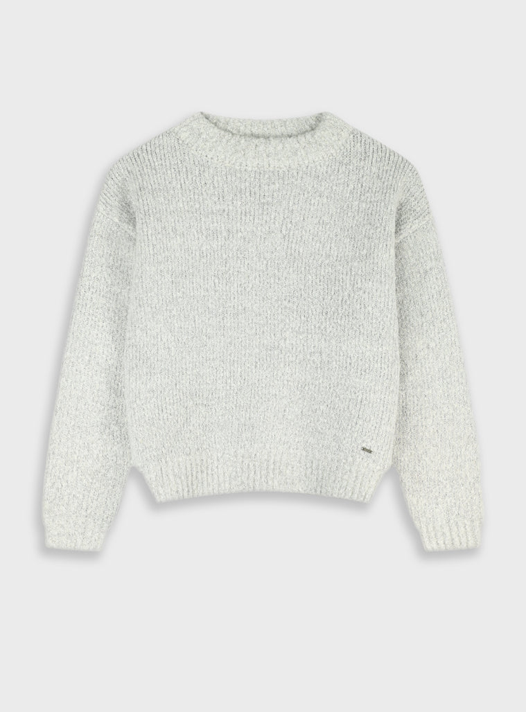 Girl Blouse - Grey Melange