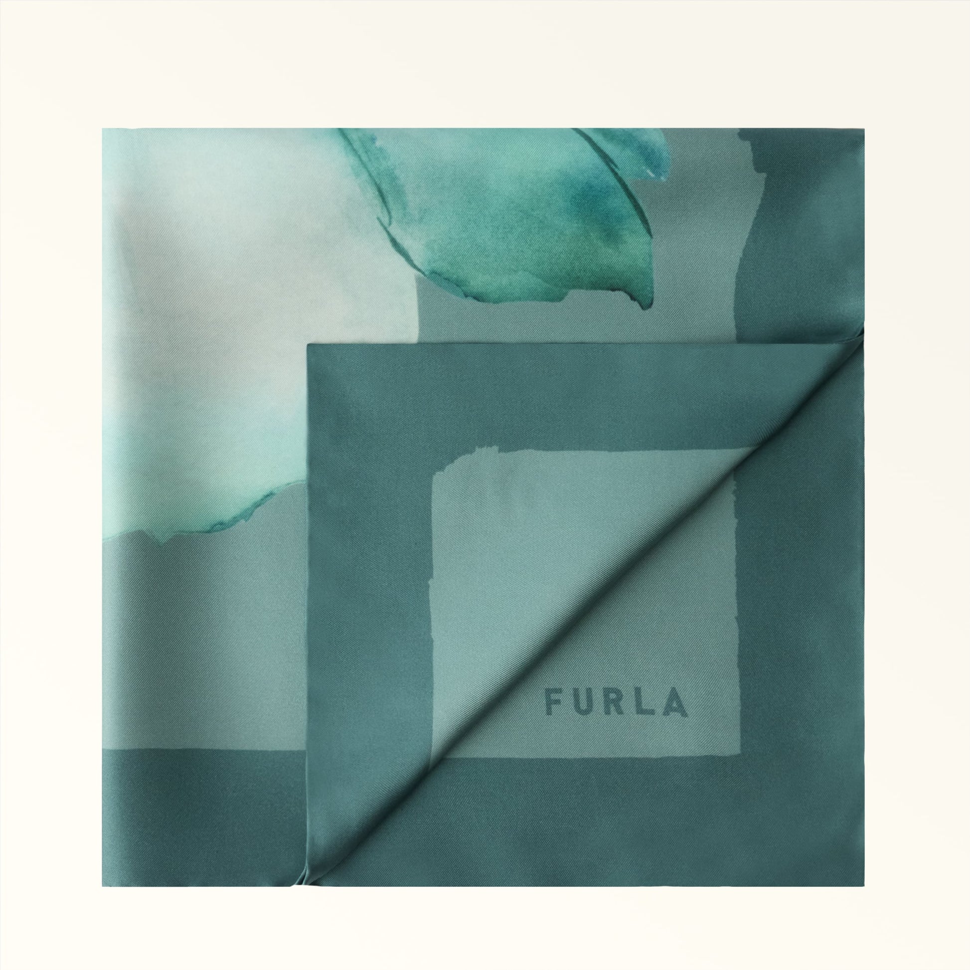 Furla Nuvola Carre' 60X60 in Green - Scarves 